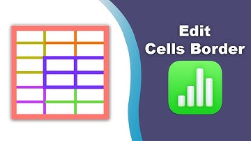 How to edit cell border in Apple Numbers (Spreadsheet) on Mac