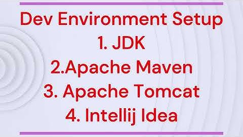 Dev Env Setup - JDK - MAVEN - TOMCAT - INTELLIJ -DI 322L Web Tech Lab BSIT Punjab University