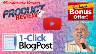 1-Click Blog Post Review 😎 1-Click Blog Post Bonuses 😎1-Click Blog Post Software Review 😎