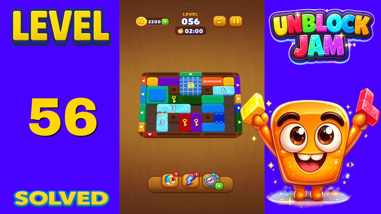 Loop Level 56 Unblock Jam Level 56 Walkthrough Solution - YouTube