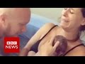 Water birth video stuns the internet - BBC News