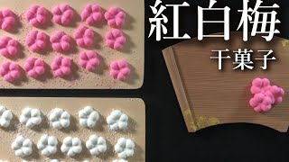 干菓子　紅白梅の作り方【茶道　和菓子生活】