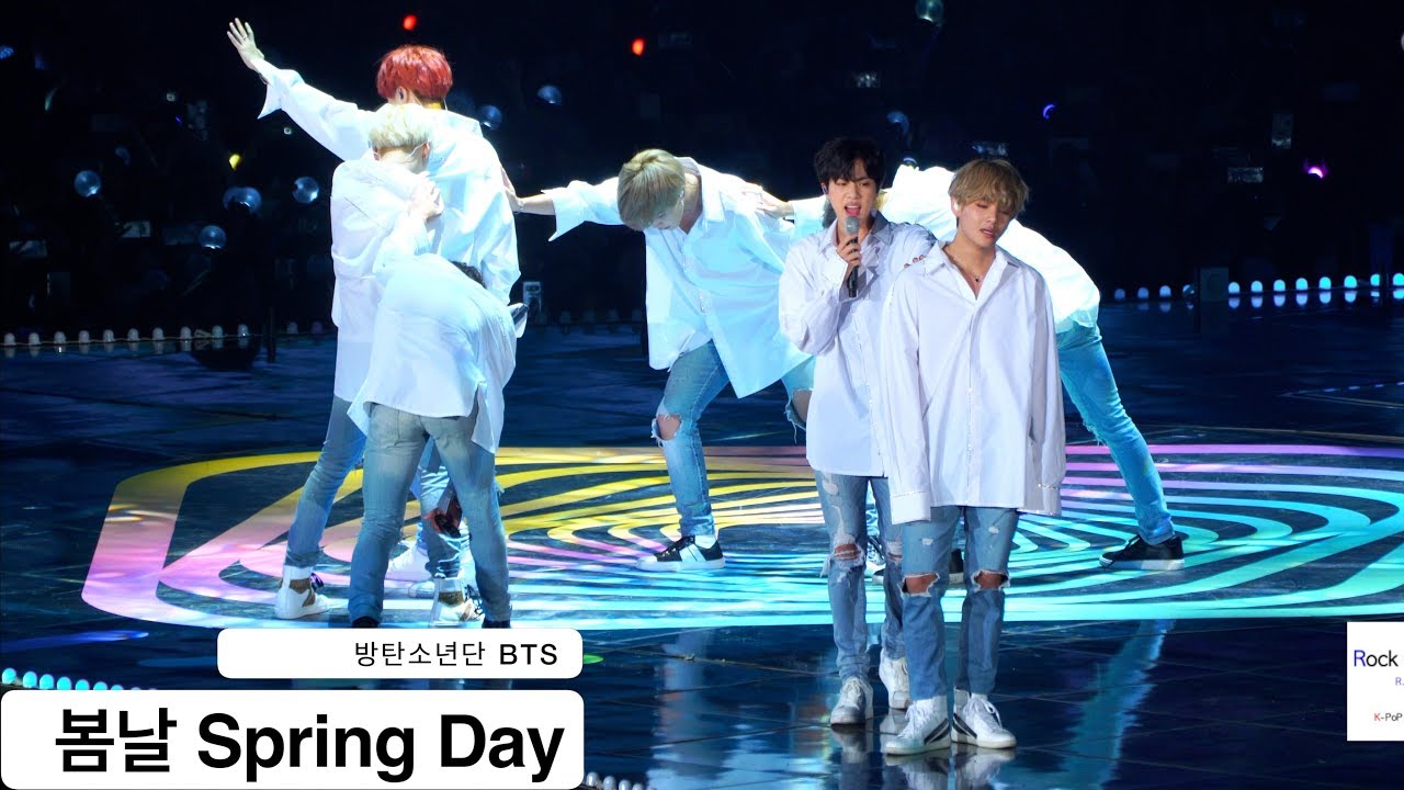 방탄소년단 BTS[4K 직캠]봄날 Spring Day@171202 락뮤직