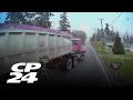 Brakes fail on truck that almost hits School bus in Ohio