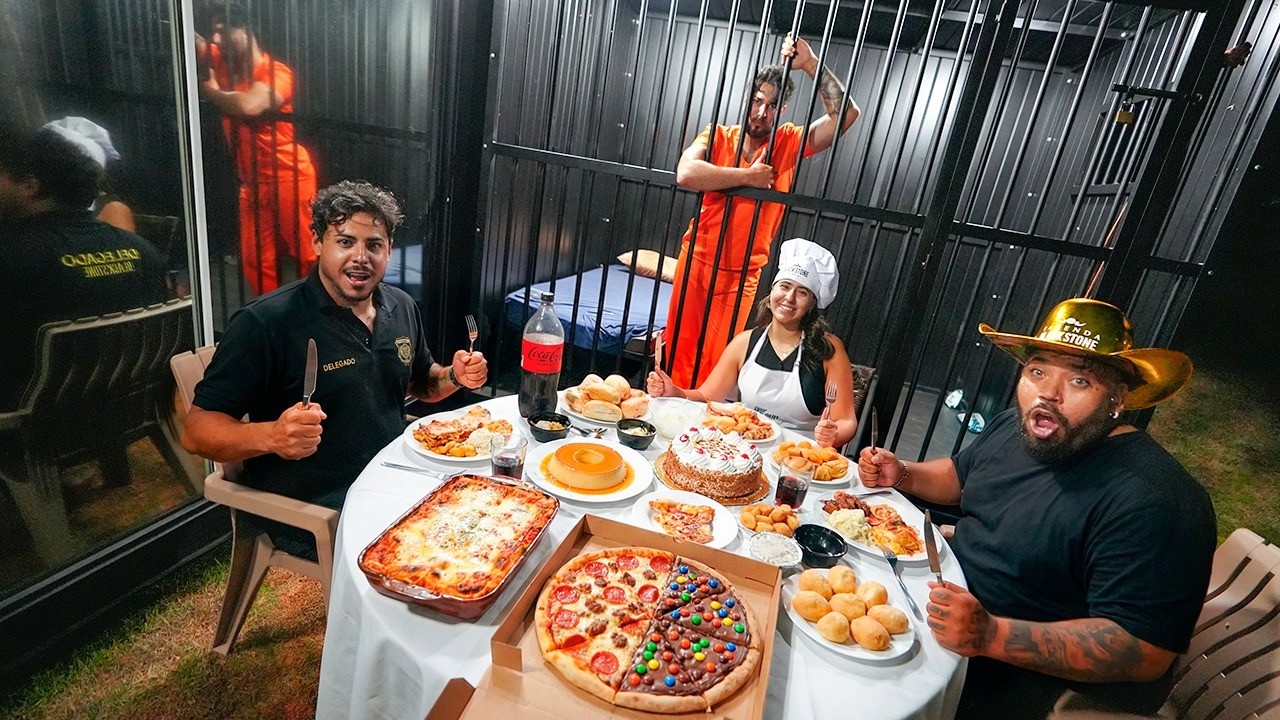 PREPAREI O MELHOR JANTAR PRO DELEGADO NA FRENTE DO LEONARDO