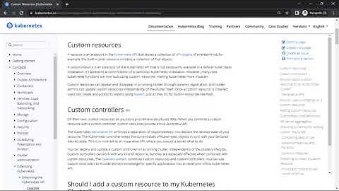 Custom Resource Definitions (CRD)