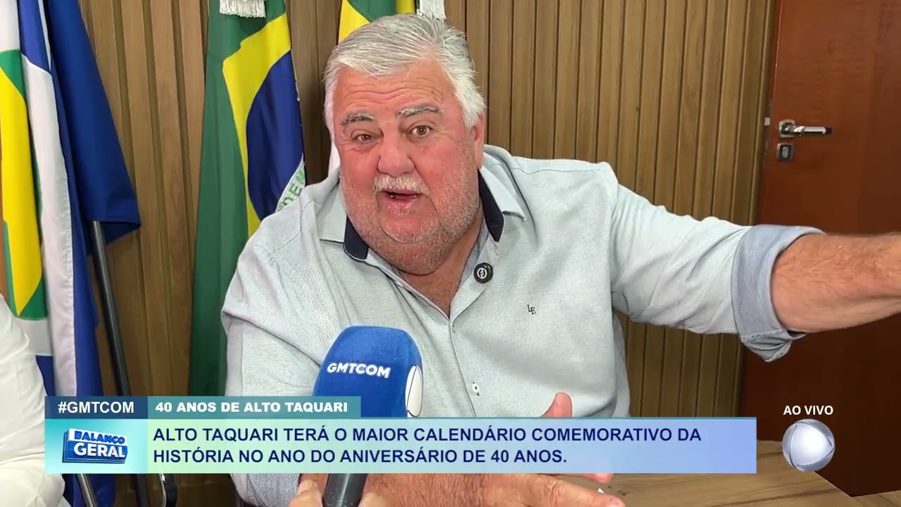 ALTO TAQUARI TERÁ O MAIOR CALENDÁRIO COMEMORATIVO DA HISTÓRIA NO ANO DO ANIVERSÁRIO DE 40 ANOS.