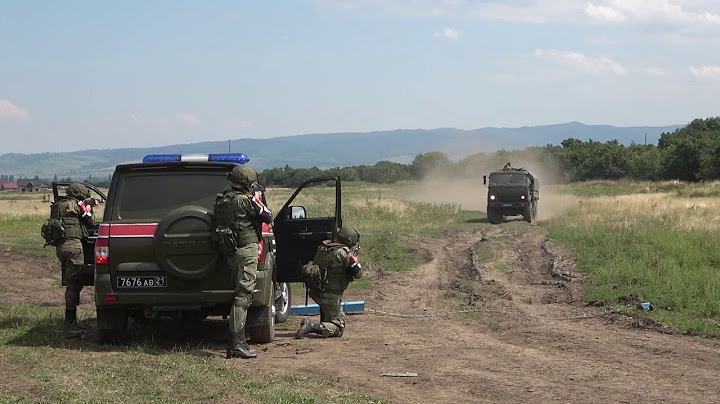 Тренировка военной комендатуры и военной автоинспекции ЮВО в ходе подготовки к "Кавказ-2020"