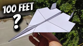 How To Make A Paper Airplane | BEST Easy Paper Planes (100 Feet)