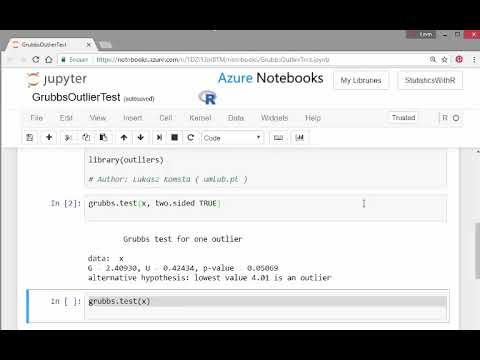 Grubbs Outlier Test - Testing for Outliers with R