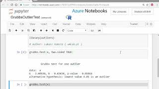 Grubbs Outlier Test - Testing for Outliers with R