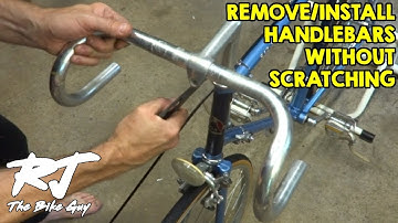Remove/Install Bike Handlebars Without Scratching In Quill Stem