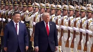Trump and Xi shake hands ahead of Beijing talks