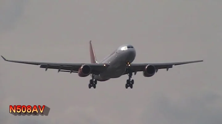 Avianca Airlines A330 N508AV On AV120 Landing At London Heathrow Airport On 13/09/2014