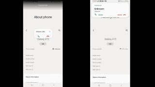 İncoming Call Samsung Galaxy A12 Small Popup Vs Big Popup İncoming Call