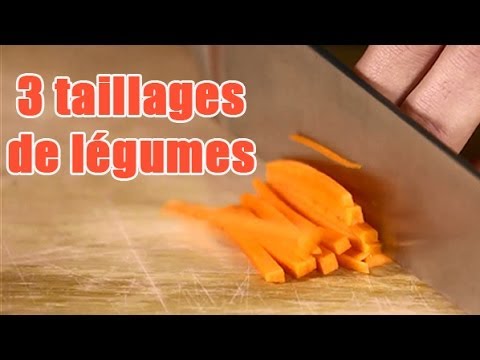 Tuto : 3 manières de couper des légumes 