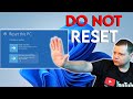 Reset windows keep all apps and games  reset windows 11 failed  nico knows tech