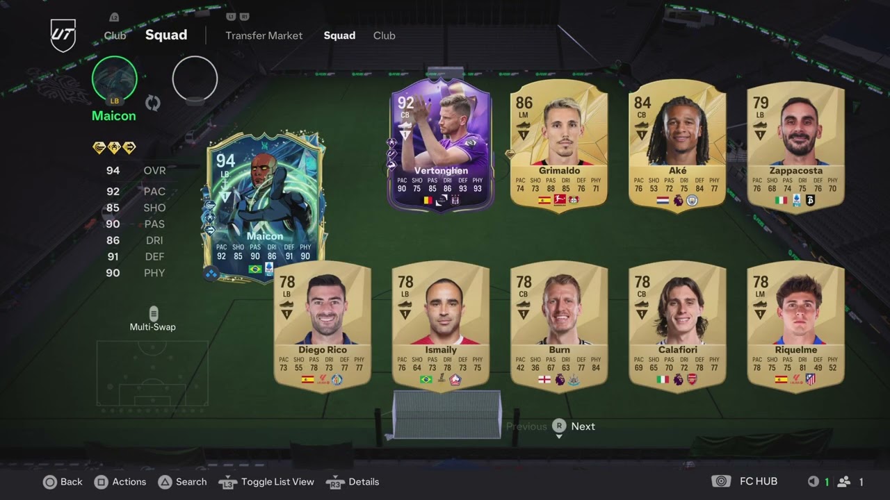 My new insane team after packing tots bastoni and osimhen