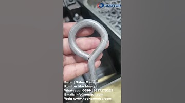 Automatic Eye Hook Thread Rolling Machine