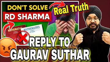 Reality of  𝗥𝗗 𝗦𝗛𝗔𝗥𝗠𝗔 Book Class 10 | How to Solve Class 10 RD Sharma Book Review @GauravSuthar