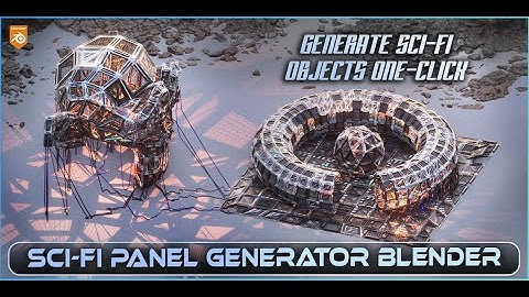 Procedural Sci-Fi Panel Generator - Blender