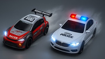 [ASMR Unboxing] EPIC RC Drift Car & Police Car – Off-Road, DJ Robot, Transformers |  Satisfying RC