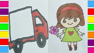 Cute Easy Drawing paintings Colouring Ideas For kids/toddlesl elders drawing#vairalshots#art#drawing