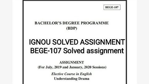 BEGE-107 solved assignment 2020/bege-107 assignment/IGNOU solved assignment/IGNOU assignment/bege107