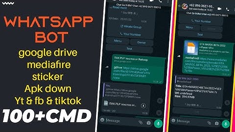 whatsapp bot nomor بوت واتساب لتحميل ملفات غوغل درايف وميدافاير وتطبيقات خدمات هائلة WHA-BOT-MD