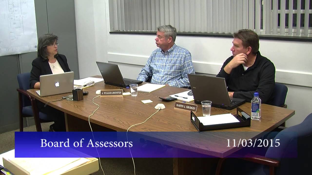 Board of Assessors, November 03, 2015 YouTube