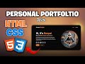 Create A Portfolio Website Using HTML and CSS Only - Easy Tutorial