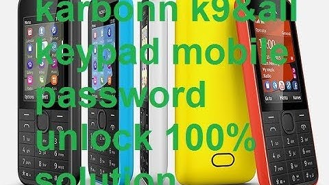 karbonn k9 password unlock 100% solution