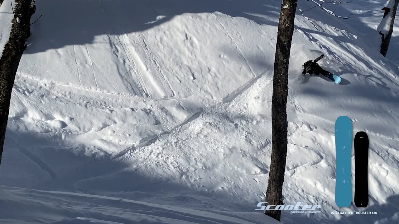2022 SCOOTER SNOWBOARD SONE on DAYLIFE-THRUSTER - YouTube