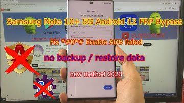 Samsung Note 10+ 5G Android 12 FRP Bypass | ALL Samsung android 11/12/13 Bypass Google Account |Free
