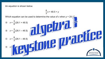 Algebra 1 KEYSTONE Practice - How to Solve a Two-Step Equation