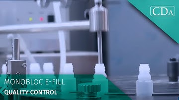 CDA - E-Fill - Monobloc packaging machine - Quality Control