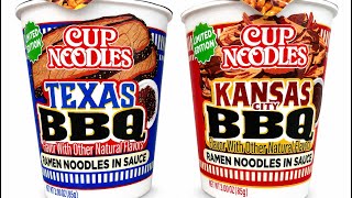 Cup Noodles Texas BBQ vs. Kansas City BBQ — Which One Wins
