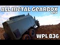 WPL B36 Ural, single speed all metal Gearbox test! Awesome Torque!