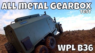 WPL B36 Ural, single speed all metal Gearbox test! Awesome Torque!