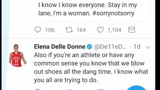 Celebrity Elena Delle Donne hating on Big Baller Brand Net Worth