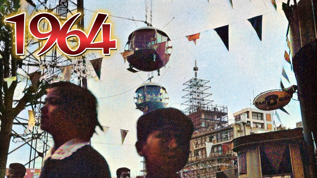 昭和39年　浅草に「新世界」があった頃をAIカラー化