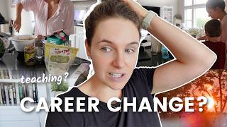 VLOG: career change to teaching, hair refresh, children’s museum + husband goals…