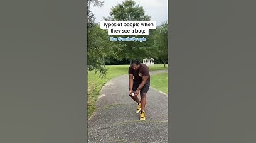 Types Of People When They See a Bug 🤣 #shorts