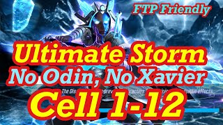 Ultimate Storm Tower Guide Cells 1-9 FTP Friendly Teams 1-12 No Odin, Xavier Marvel Strike Force 