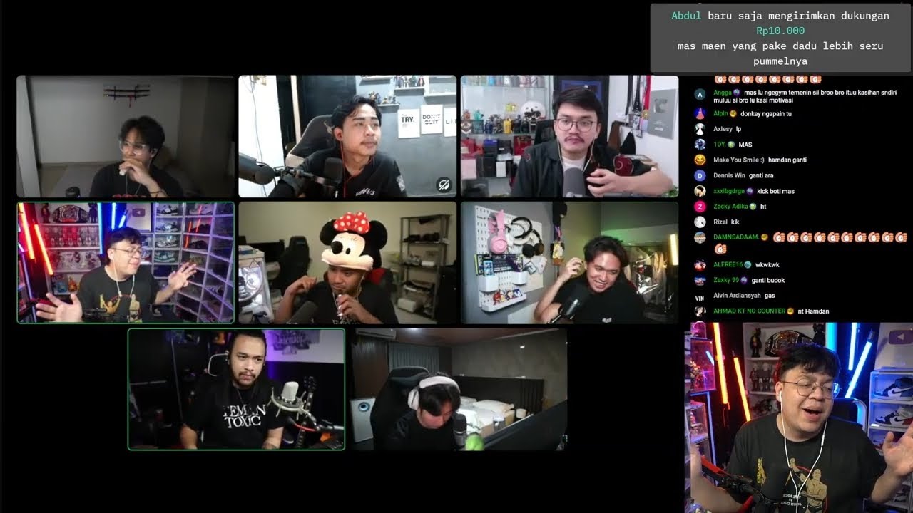 keseruan mas dean dan tim bala bala main game party berhadiah#deankt# ...