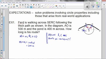 MCT4C 7 6 Solving Problems involving Circles P1