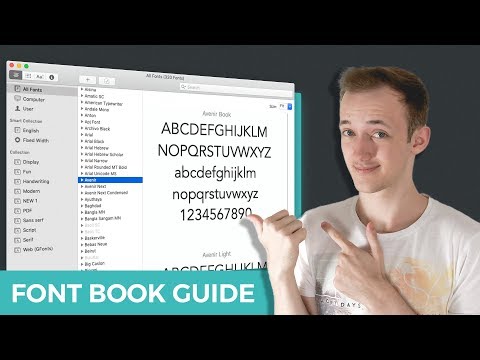 In-depth guide to Font Book - Organizing Fonts