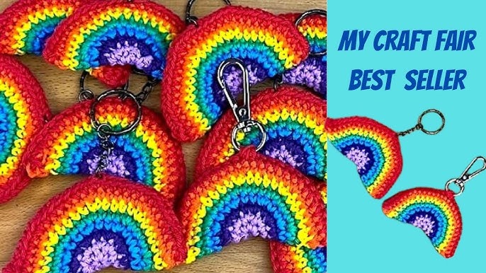 Crochet Rainbow (Any Size) Free Pattern - Crafting Happiness