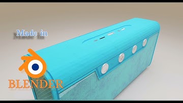 3D Modeling A Bluetooth Speaker In Blender (blender 2.92)