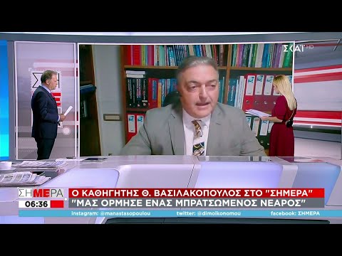 Βασιλακόπουλος σε ΣΚΑΪ: Με έπιασαν από το λαιμό και με πέταξαν κάτω | Σήμερα | 01/11/2021